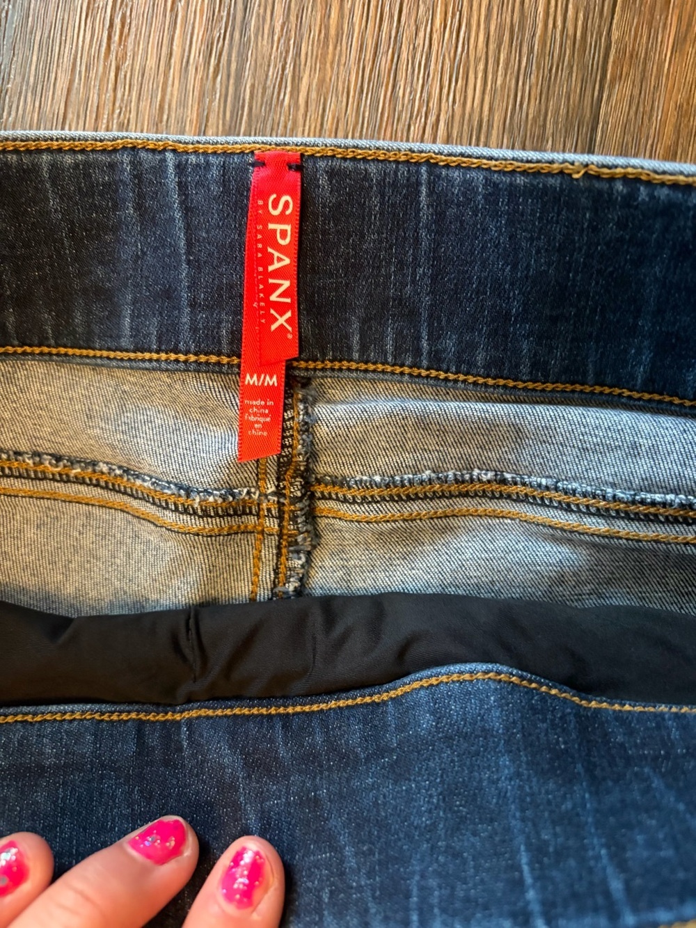 Women’s Spanx Jeans Pull On Distressed Minimalist Skinny Ankle Stretch Size M - Picture 6 of 9